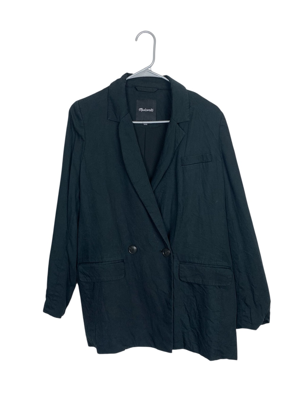 Madewell Caldwell Double-Breasted Blazer Black Size M